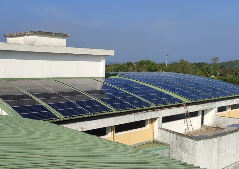 Rooftop Solar Panel Structure